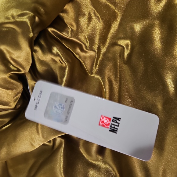 Mitchell and Ness Satin Gold San Francisco 49ers Heavyweight Jacket. XXL - Picture 11 of 16